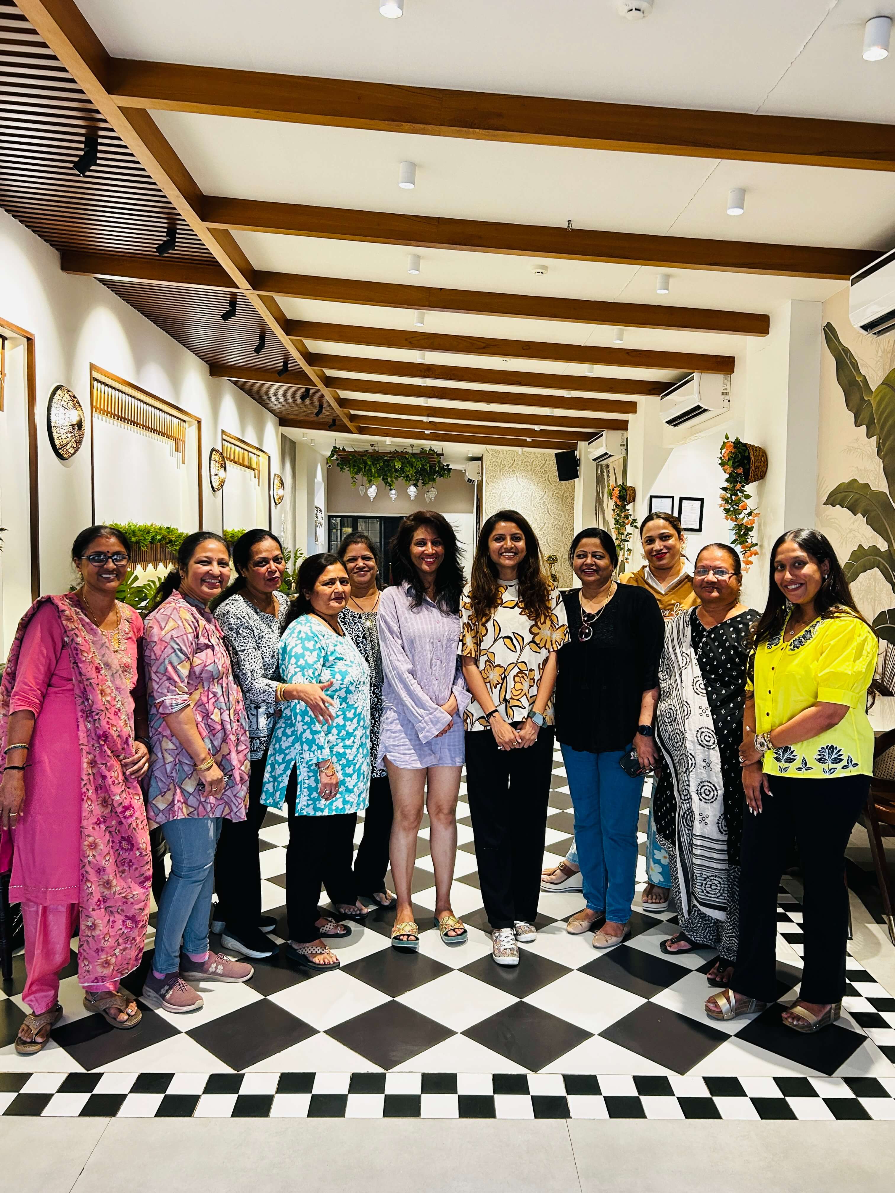 Guests enjoying a fun and creative private paint party event